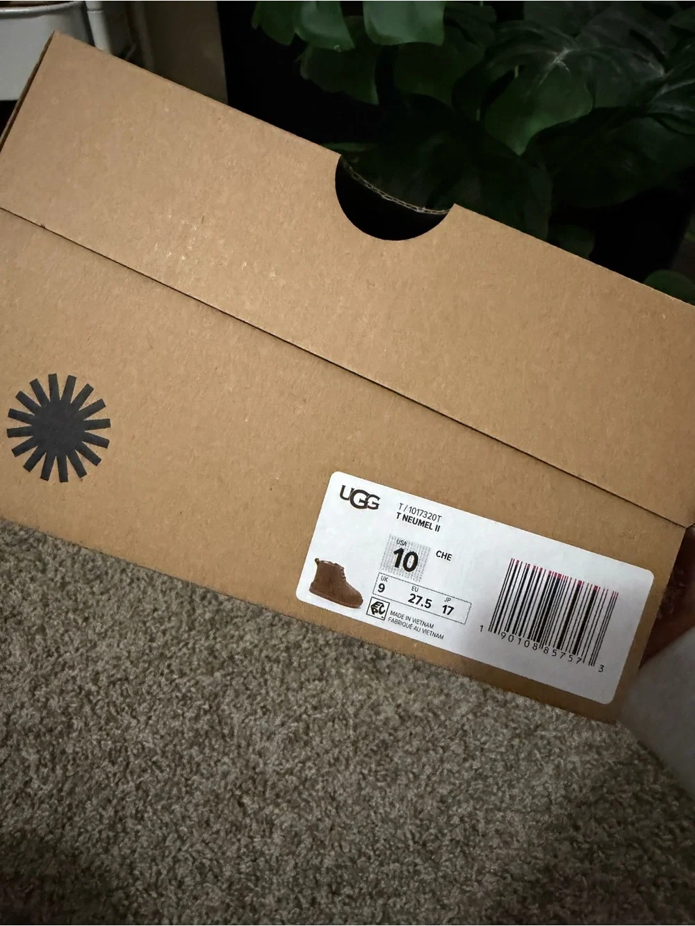 UGG Kids Chestnut Brown Suede Lace-Up Boot